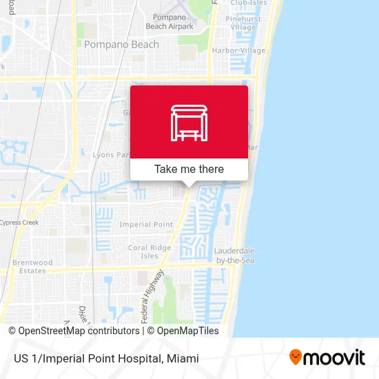 US 1/Imperial Point Hospital map