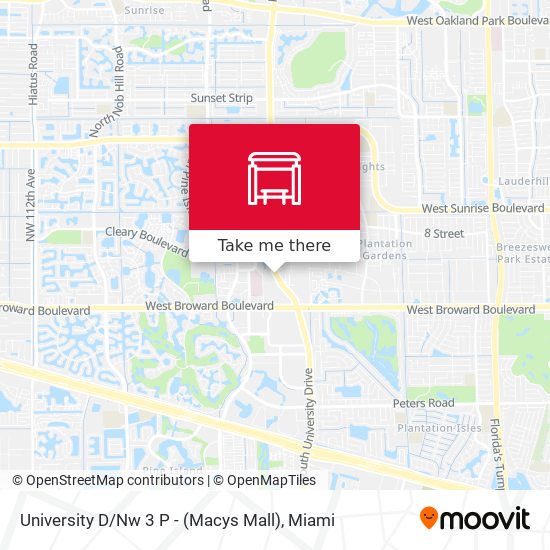 Mapa de University D / Nw 3 P - (Macys Mall)