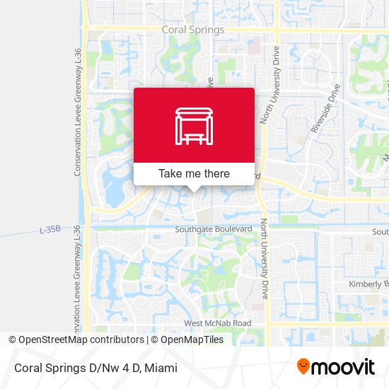Coral Springs D/Nw 4 D map