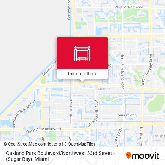 Oakland Park Boulevard / Northwest 33rd Street - (Sugar Bay) map