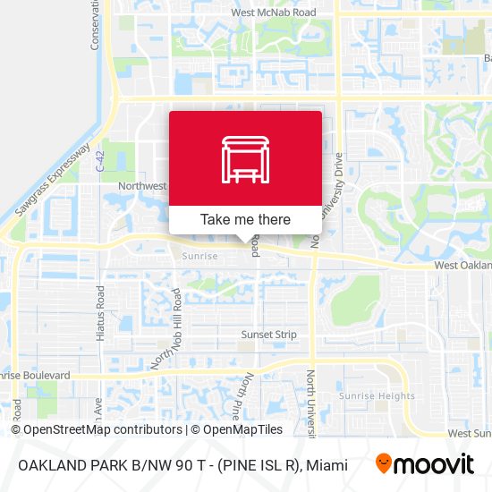 Oakland Park B / Nw 90 T - (Pine Isl R) map