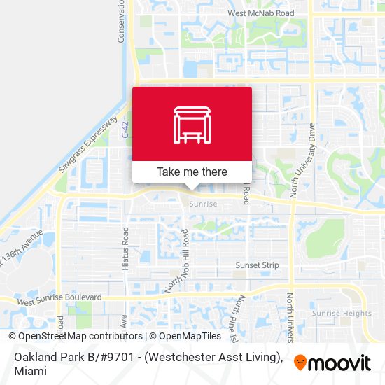 Oakland Park B / #9701 - (Westchester Asst Living) map