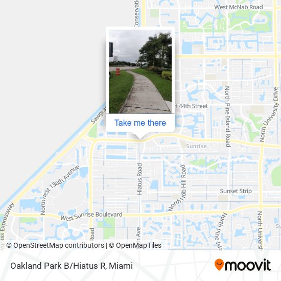 Oakland Park B/Hiatus R map