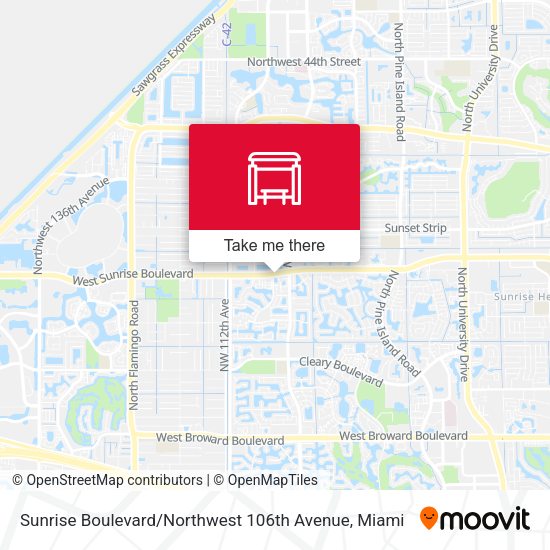 Sunrise B/Nw 106 A map