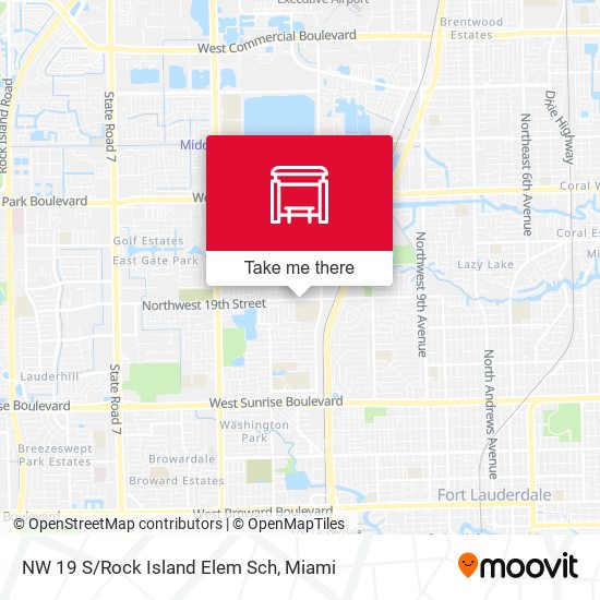 NW 19 S/Rock Island Elem Sch map