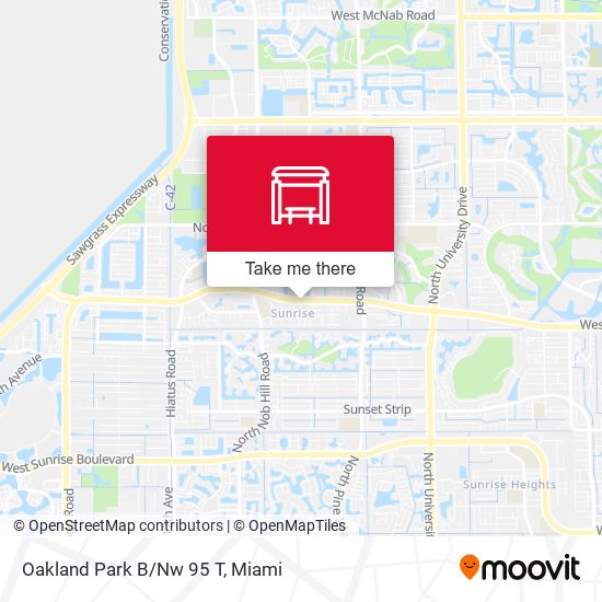 Oakland Park B/Nw 95 T map