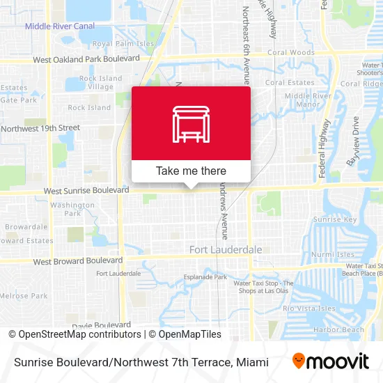 Sunrise Boulevard / Northwest 7th Terrace map