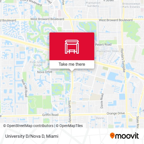 University D/Nova D map