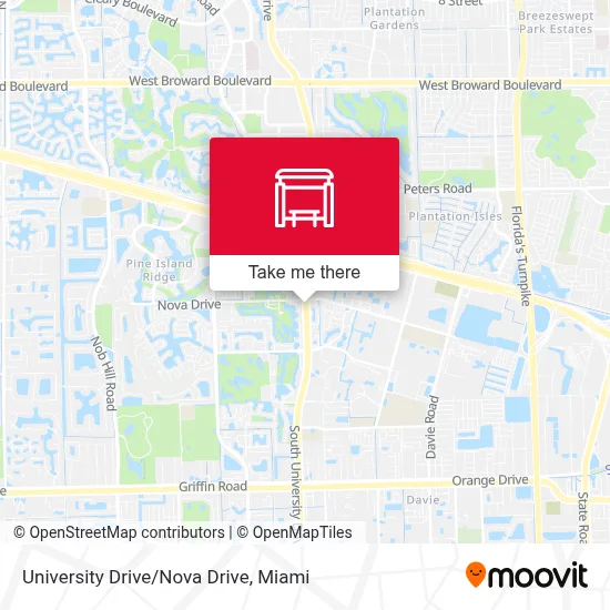 University Drive/Nova Drive map
