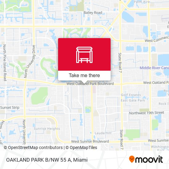 Oakland Park B/Nw 55 A map