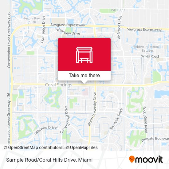 Mapa de Sample Road/Coral Hills Drive