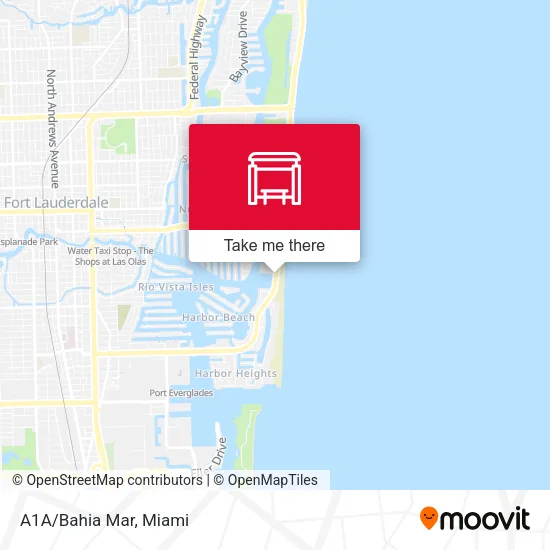 A1A/Bahia Mar map