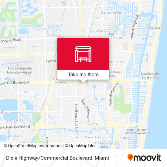 Dixie Highway / Commercial Boulevard map
