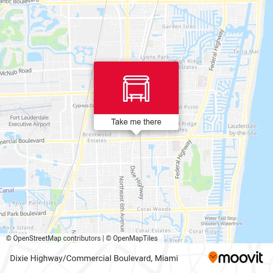 Dixie Highway / Commercial Boulevard map