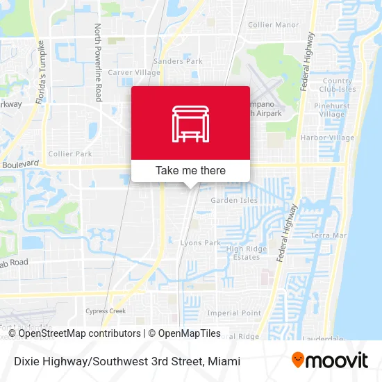 Mapa de Dixie Highway / Southwest 3rd Street