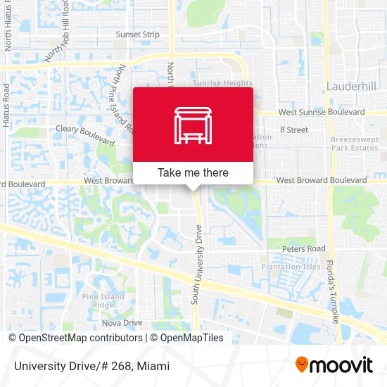 University Drive/# 268 map