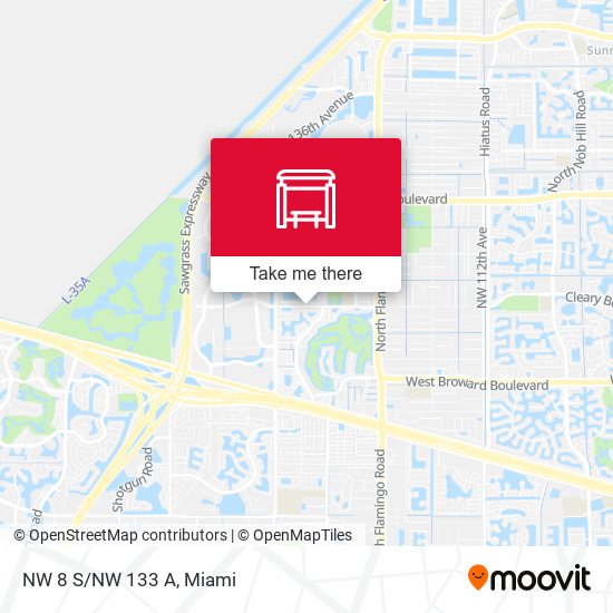 Northwest 8th Street / Northwest 133rd Avenue map