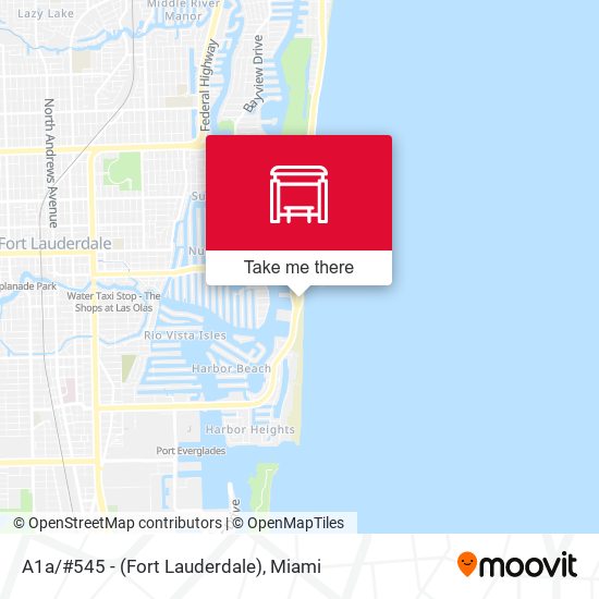 Mapa de A1a/#545 - (Fort Lauderdale)