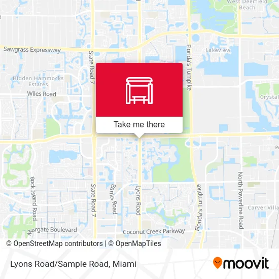 Lyons Road/Sample Road map