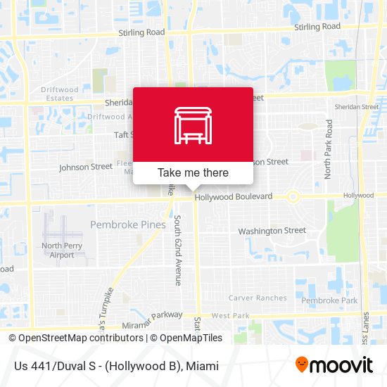 Us 441/Duval S - (Hollywood B) map