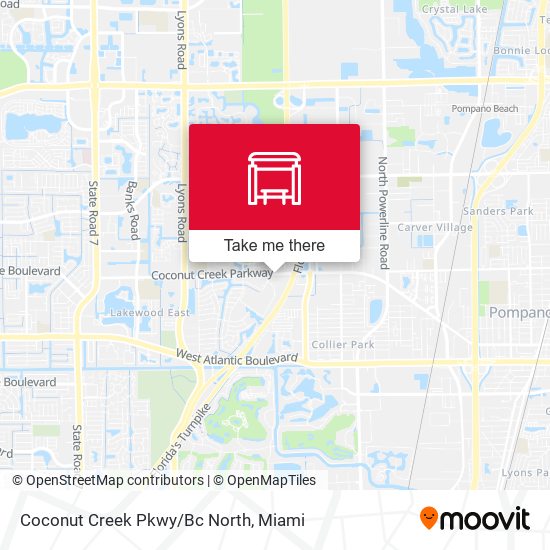 Coconut Creek Pkwy/Bc North map