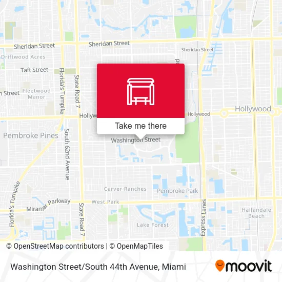 Washington Street / South 44th Avenue map