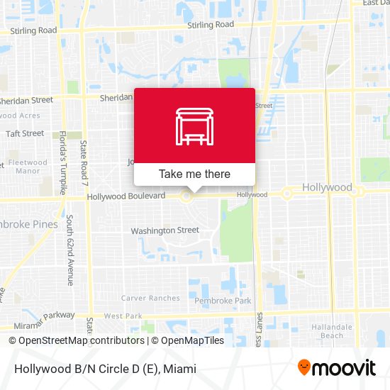 Hollywood B/N Circle D (E) map