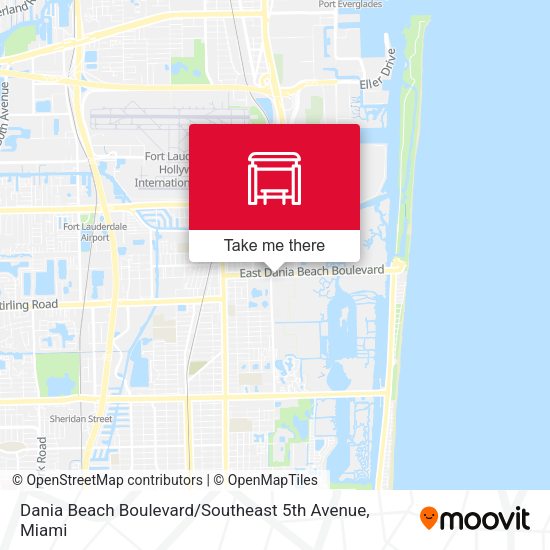 Dania Beach Boulevard / Southeast 5th Avenue map