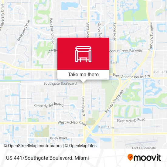 US 441/Southgate Boulevard map