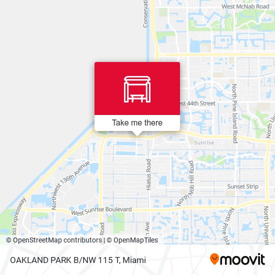 Mapa de Oakland Park B/Nw 115 T