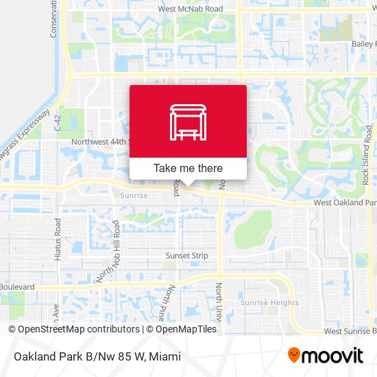 Oakland Park B/Nw 85 W map