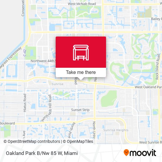 Mapa de Oakland Park B/Nw 85 W