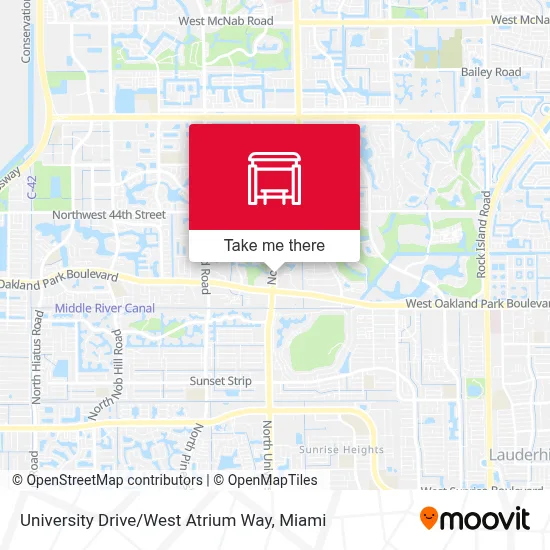 University Drive / West Atrium Way map