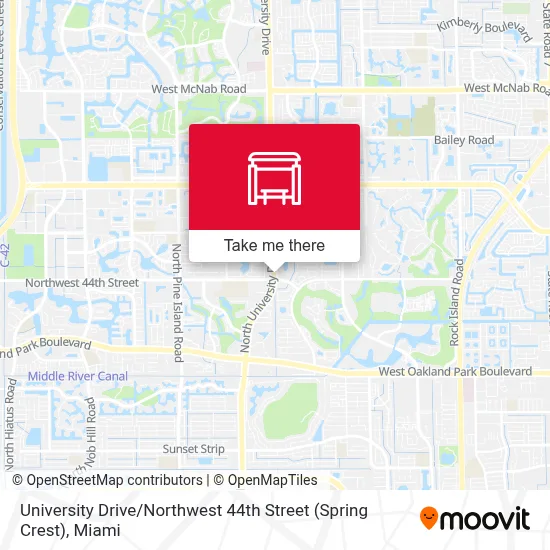 University Drive / Northwest 44th Street (Spring Crest) map
