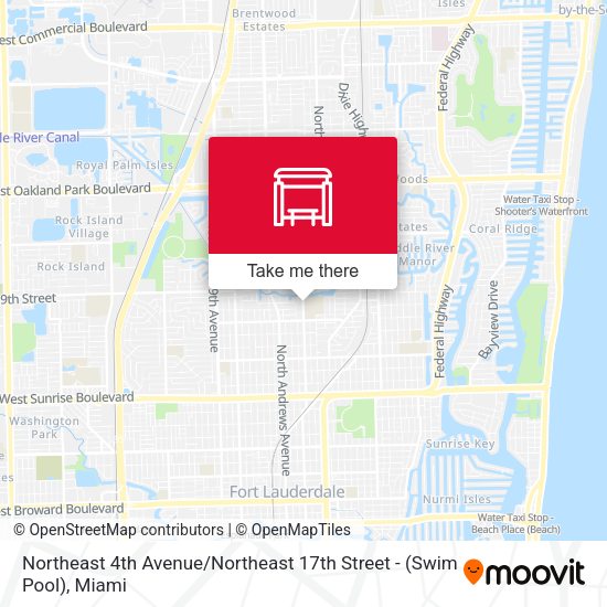 Northeast 4th Avenue / Northeast 17th Street - (Swim Pool) map