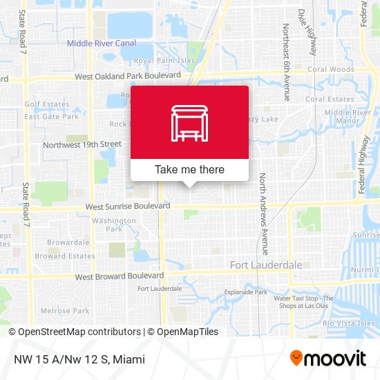 Northwest 15th Avenue / Northwest 12th Street map