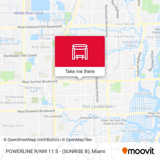 Mapa de Powerline R / Nw 11 S - (Sunrise B)