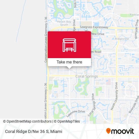 Coral Ridge D/Nw 36 S map