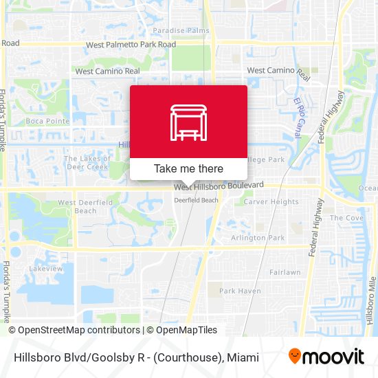 Hillsboro Blvd / Goolsby R - (Courthouse) map