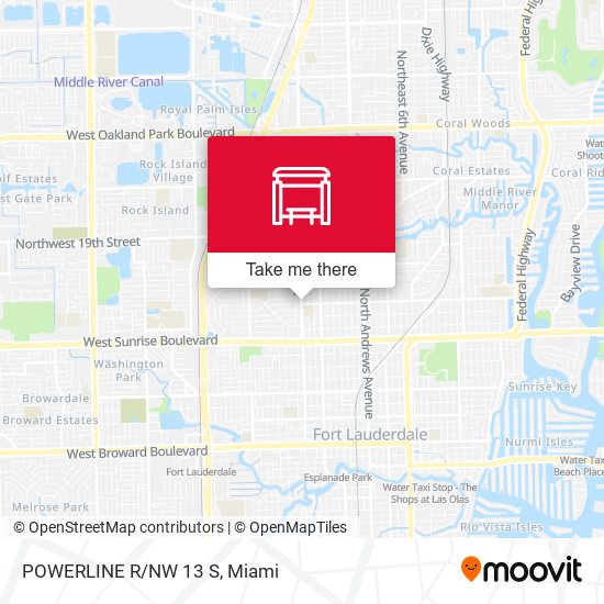 Powerline R/Nw 13 S map