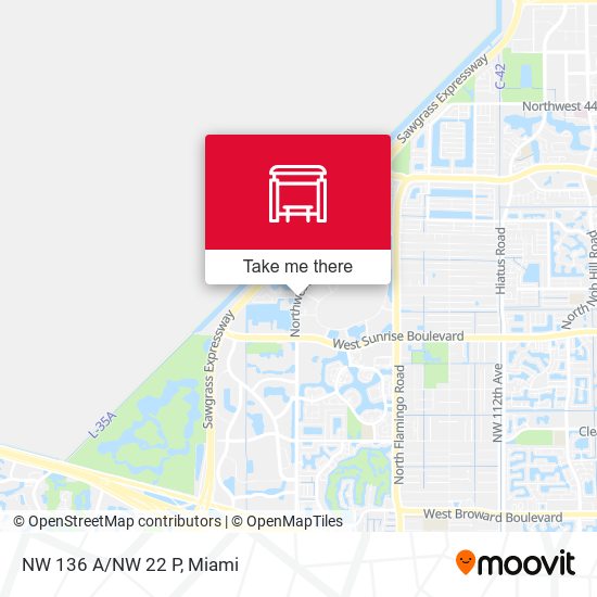 Mapa de NW 136 A/NW 22 P