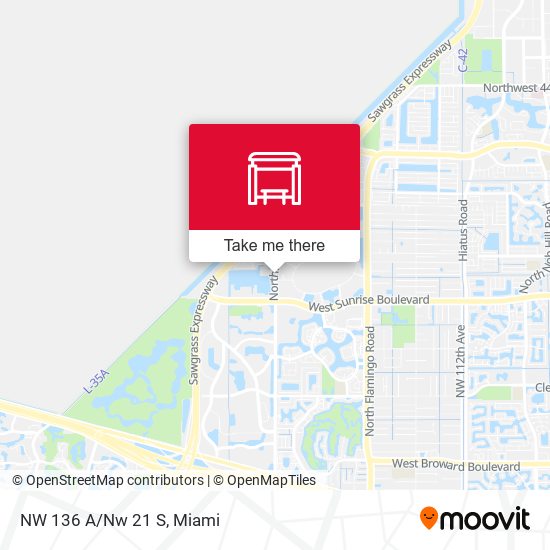 Northwest 136th Avenue / Northwest 21st Street map