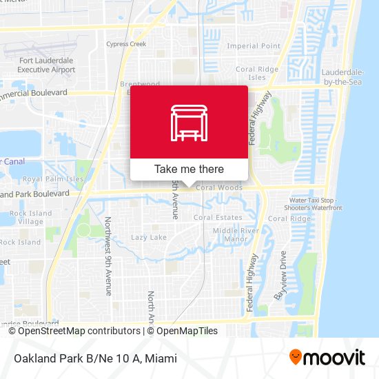 Oakland Park B/Ne 10 A map