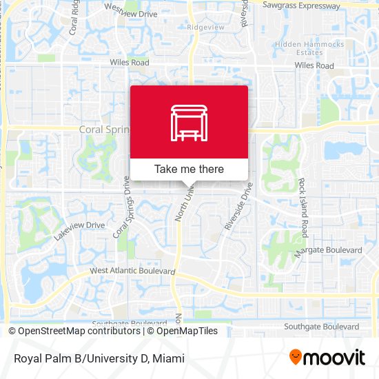 Royal Palm B/University D map