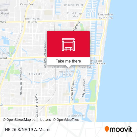 Northeast 26th Street / Northeast 19th Avenue map