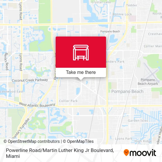 Mapa de Powerline Road / Martin Luther King Jr Boulevard
