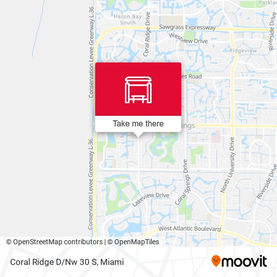 Coral Ridge D/Nw 30 S map