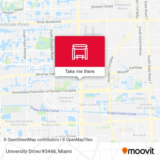 University Drive/#3446 map