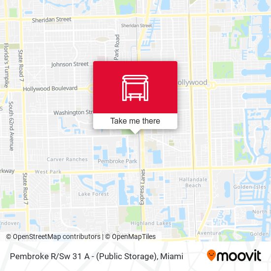 Pembroke Road / Southwest 31st Avenue - (Public Storage) map