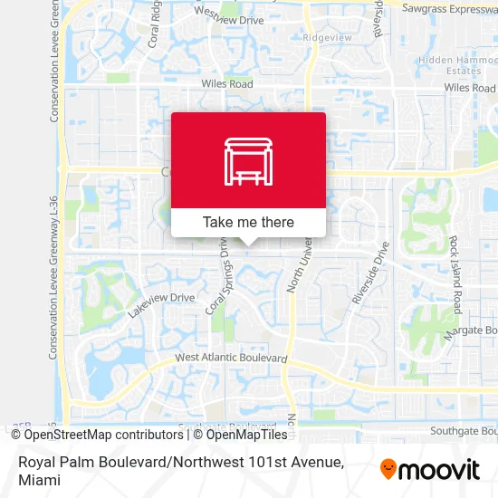 Royal Palm Boulevard / Northwest 101st Avenue map